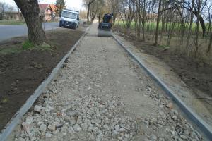 Kerékpárút építés alatt (Kamut Rákóczi utca)